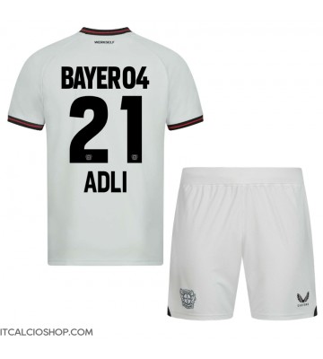 Bayer Leverkusen Amine Adli #21 Seconda Maglia Bambino 2023-24 Manica Corta (+ Pantaloni corti)